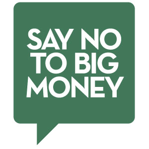 Say No to Big Money logo